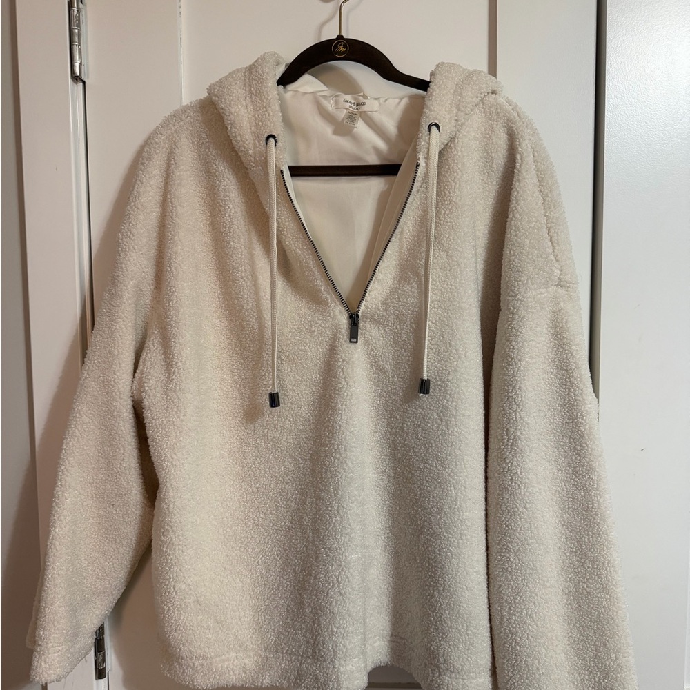 Cable & Gauge Cream Hooded Sweater